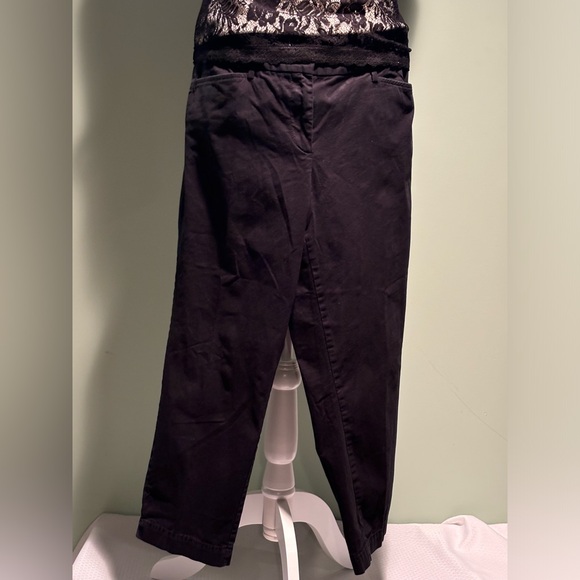 Loft black cropped chinos size 10 - Picture 1 of 7